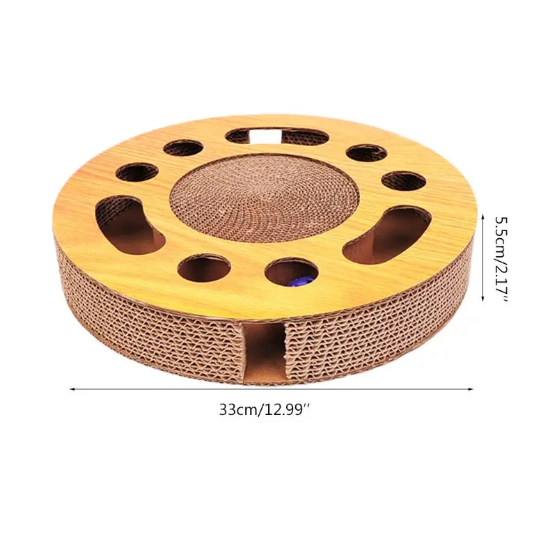 Pet Cat Scratcher Interactive Catnip Toys Kitten Scratching Cardboard with Balls
Pet Cat Scratcher Interactive Catnip Toys Kitten Scratching Cardboard with Balls