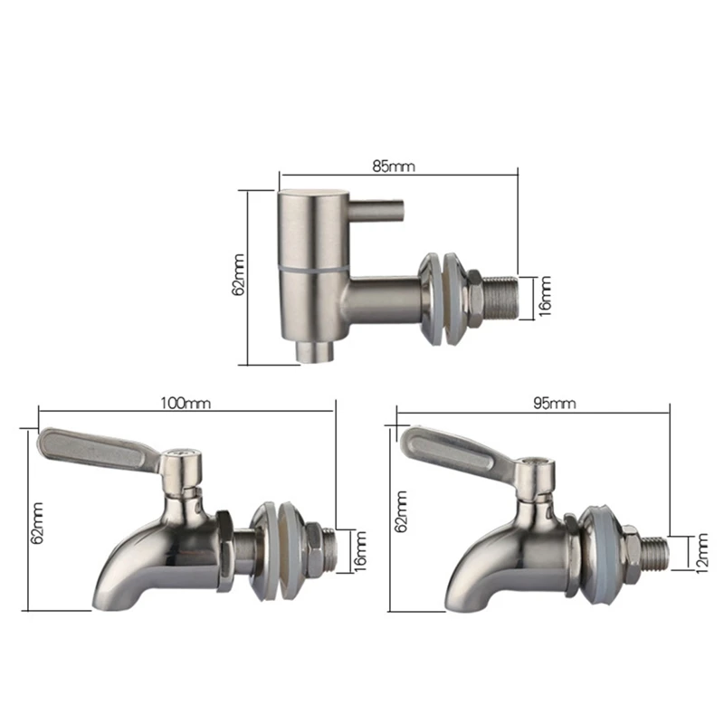 12/16mm Bar Supplies Stainless Steel Faucet For Wine Beer Oak Barrel Wine Barrel Water Spigot Tap Beverage Dispenser
12/16mm Bar Supplies Stainless Steel Faucet For Wine Beer Oak Barrel Wine Barrel Water Spigot Tap Beverage Dispenser