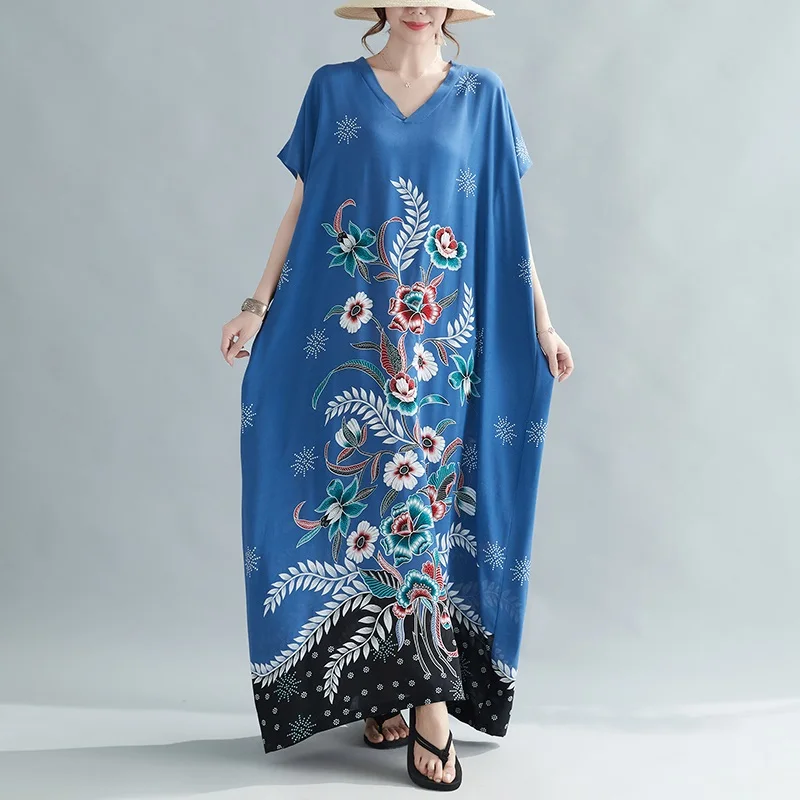 short sleeve cotton satin vintage floral dresses for women casual loose maxi long woman summer beach dress elegant clothes 2021
short sleeve cotton satin vintage floral dresses for women casual loose maxi long woman summer beach dress elegant clothes 2021