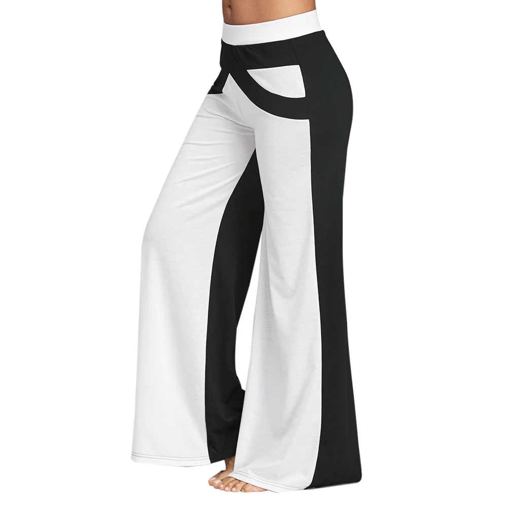 Causal Wide Leg Pants With Color Block Patchwork Women Pants Mid Elastic Waist Pants Loose Straight Flat Long Trousers
Causal Wide Leg Pants With Color Block Patchwork Women Pants Mid Elastic Waist Pants Loose Straight Flat Long Trousers