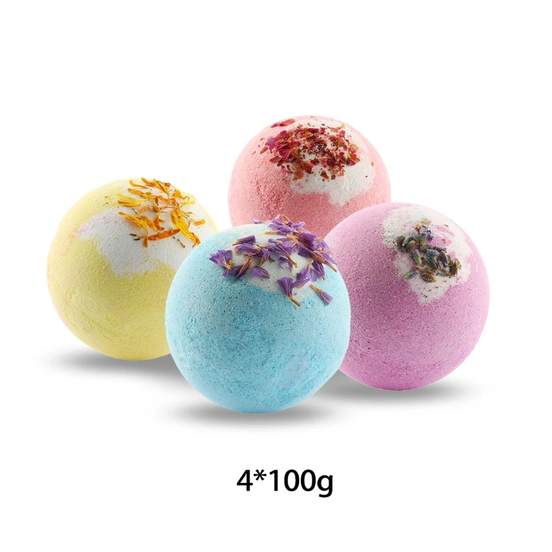 4pcs 100g Bath Ball Bomb Explosion Bathing Ball Bubble Sea Salt Bath Ball with Dried Flower Deep Sea Salt Body Essential Oil
4pcs 100g Bath Ball Bomb Explosion Bathing Ball Bubble Sea Salt Bath Ball with Dried Flower Deep Sea Salt Body Essential Oil