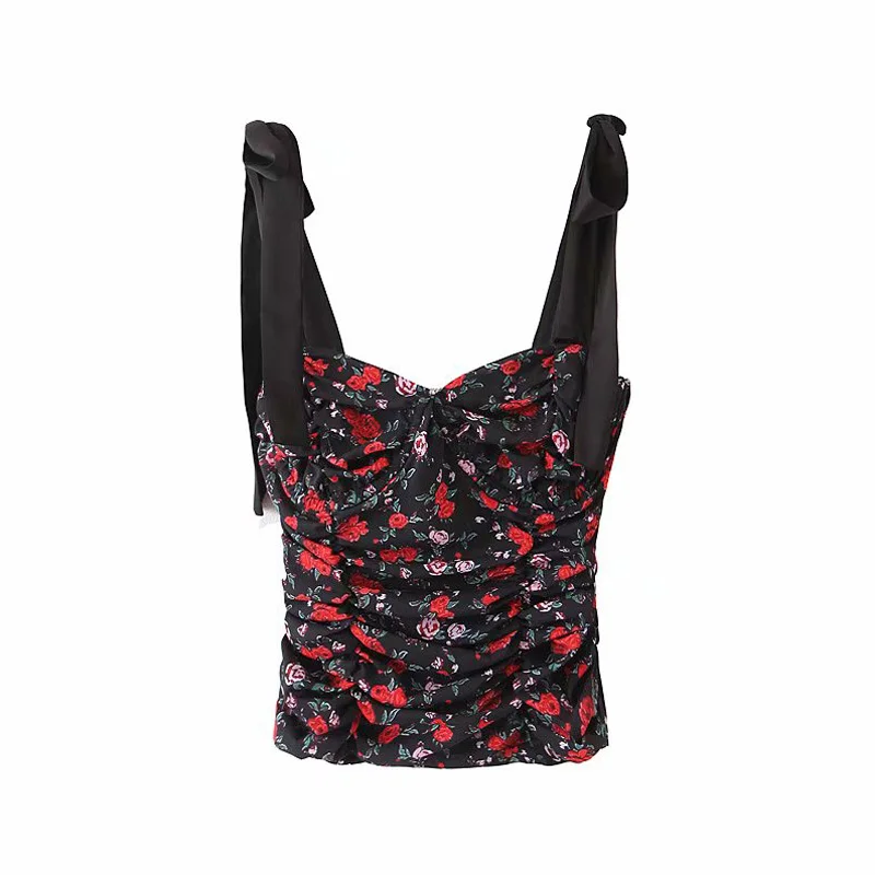 EAYUCU 2020 Summer Sexy Female Tops Women Floral Print Sleeveless Straps Zipper Slim Lady Camis Casual Beach Tops T550
EAYUCU 2020 Summer Sexy Female Tops Women Floral Print Sleeveless Straps Zipper Slim Lady Camis Casual Beach Tops T550