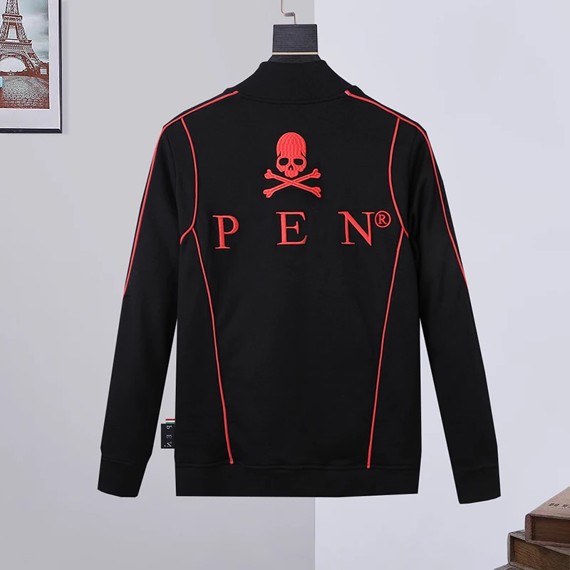 Sweater men's embroidery hit color strip decoration autumn and winter pp Plein European American fashion trend cotton cardigan
Sweater men's embroidery hit color strip decoration autumn and winter pp Plein European American fashion trend cotton cardigan