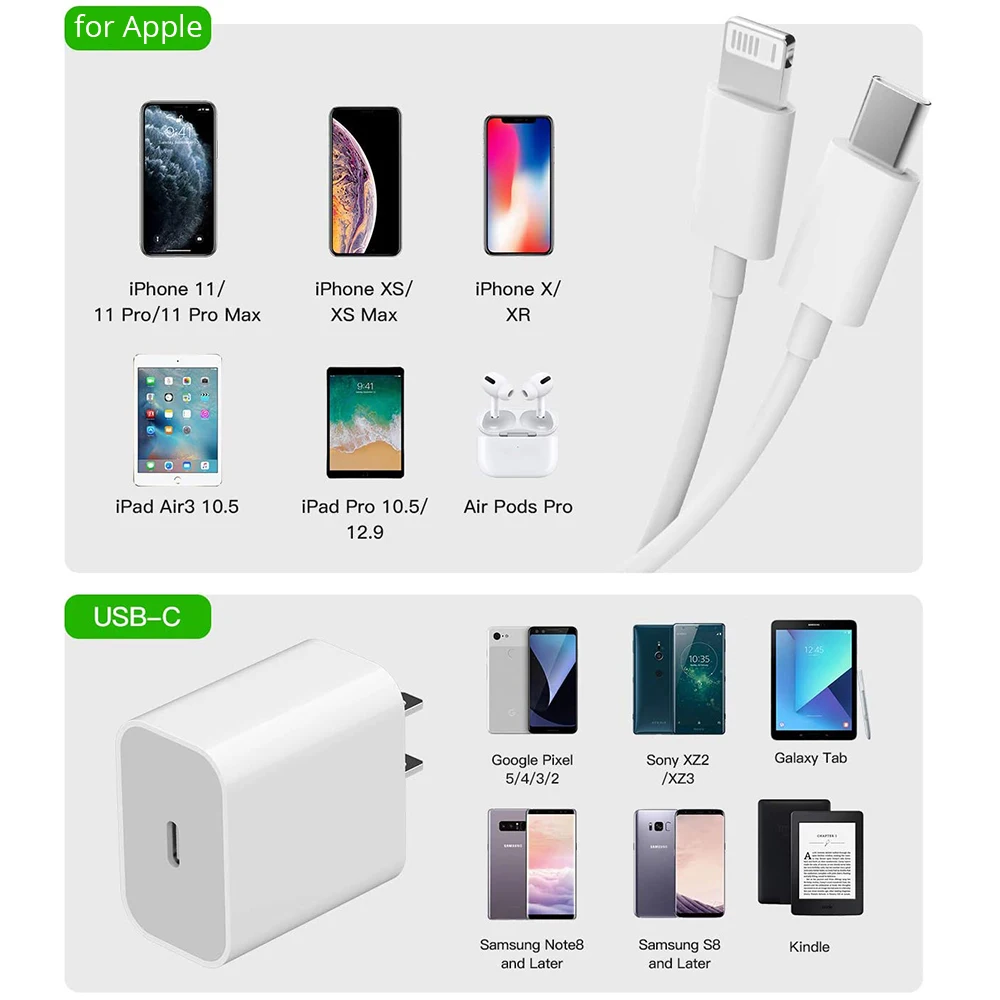 Fivetech USB C Cable for iPhone 12 Pro Max 11 XS XR X 8 20W PD Fast Charger for Macbook Pro EU US UK Plug USB Type C Data Cable
Fivetech USB C Cable for iPhone 12 Pro Max 11 XS XR X 8 20W PD Fast Charger for Macbook Pro EU US UK Plug USB Type C Data Cable