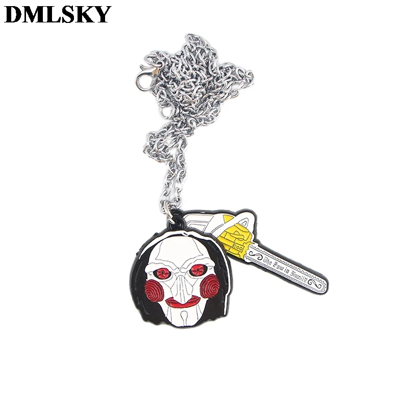 DMLSKY Saw Metal Alloy Pendant Key Chains Ring Gift For Women Men Bag Horror cool Keychain Keyring Jewelry M3963
DMLSKY Saw Metal Alloy Pendant Key Chains Ring Gift For Women Men Bag Horror cool Keychain Keyring Jewelry M3963