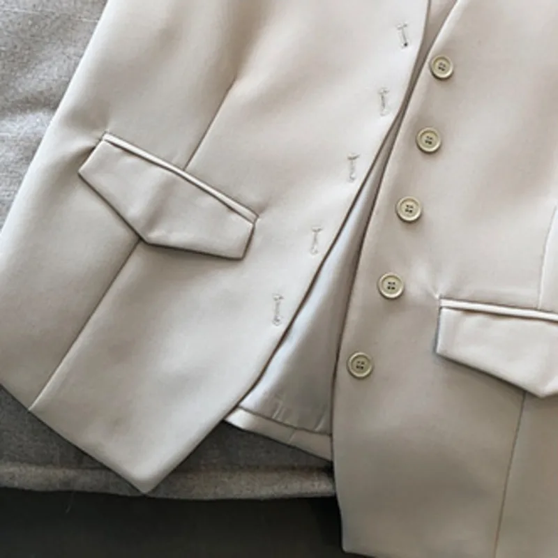 Women Suit Vest Coat Loose Sleeveless Single Breasted Casual Jacket Korean Fashion Style OL Casual Streetwear Clothes Summer New
Women Suit Vest Coat Loose Sleeveless Single Breasted Casual Jacket Korean Fashion Style OL Casual Streetwear Clothes Summer New