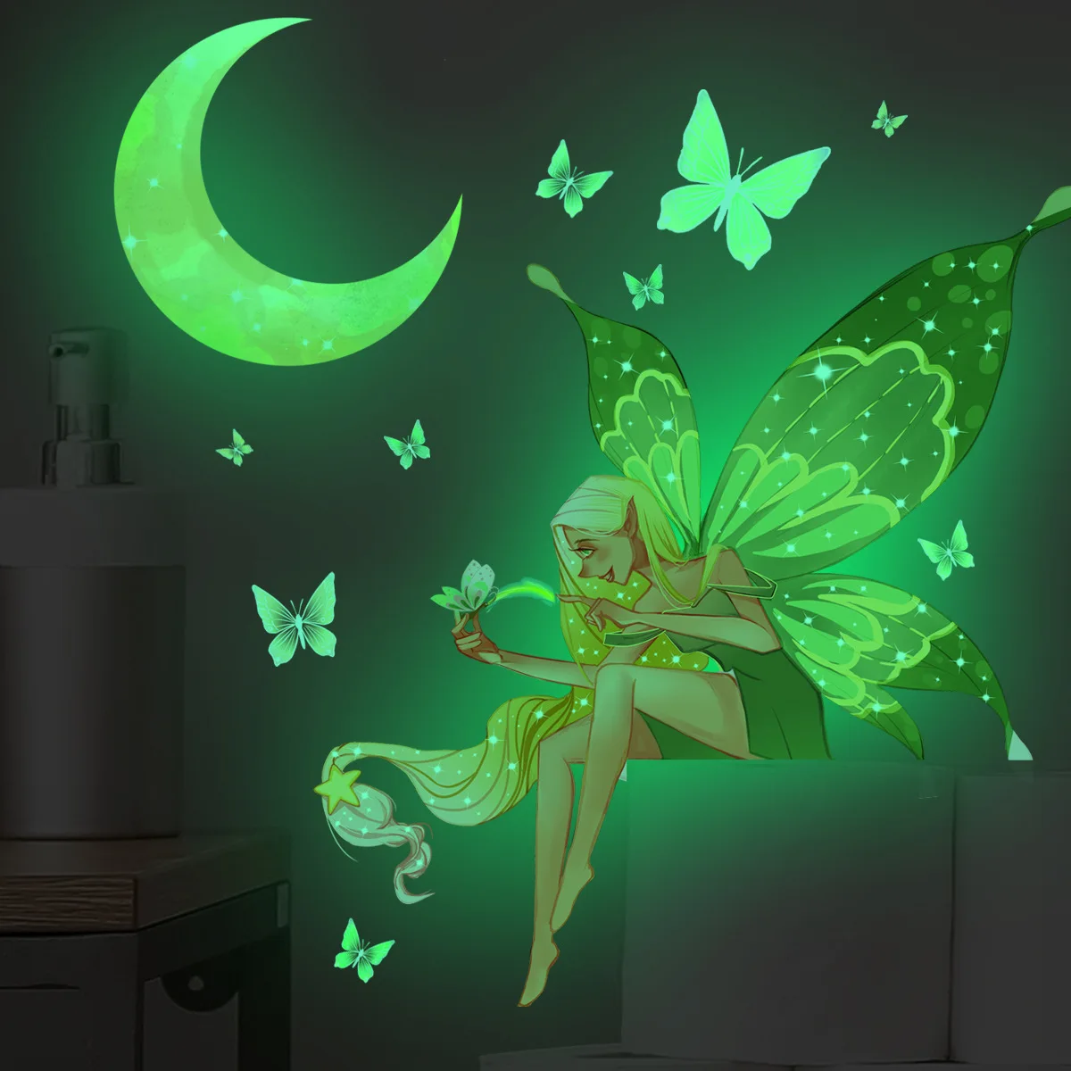 Wall Sticker Elves Moon Butterfly Luminous Stickers For Kids Room Fluorescent Wall Decal Glow Home Acces New Year Decoration
Wall Sticker Elves Moon Butterfly Luminous Stickers For Kids Room Fluorescent Wall Decal Glow Home Acces New Year Decoration