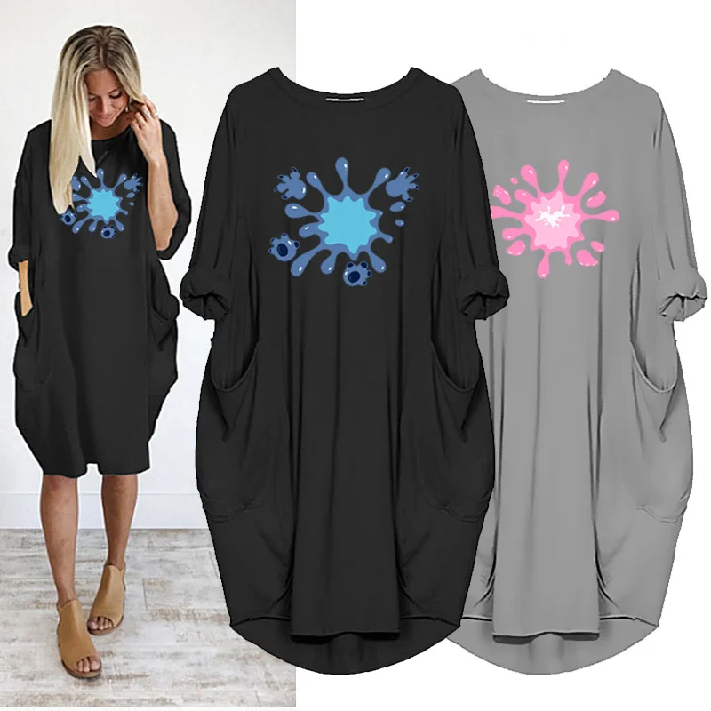 Stitch Print Loose Dress Long Sleeve Disney Midi Dresses for Women 2021 Pocket Streetwear Fall Beach Robes Casual Party Vestidos
Stitch Print Loose Dress Long Sleeve Disney Midi Dresses for Women 2021 Pocket Streetwear Fall Beach Robes Casual Party Vestidos