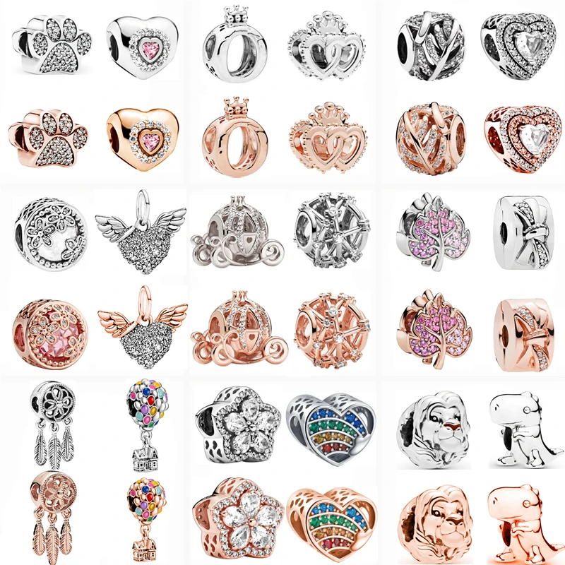 New Silver Color Rose Gold Flowers Dreamcatcher Crown Lion DIY Beads Fit Original Pandora Charms Bracelet For Women Jewelry Gift
New Silver Color Rose Gold Flowers Dreamcatcher Crown Lion DIY Beads Fit Original Pandora Charms Bracelet For Women Jewelry Gift