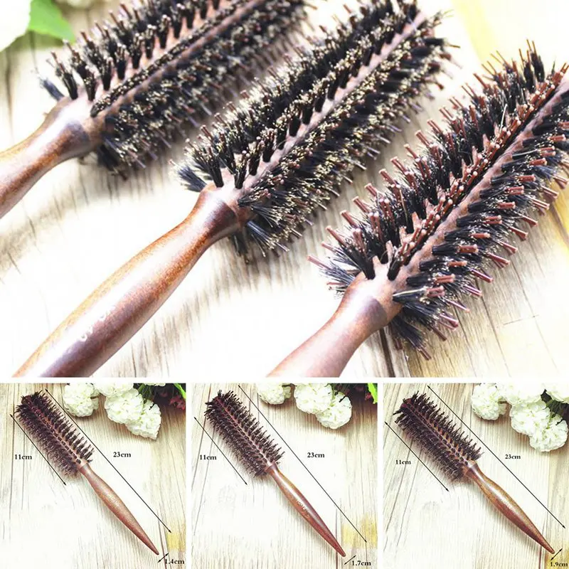 1 Pc Sizes Sharp Tail Boar Bristle Hair Roller Combs Aluminium Tube Woolden Handle Anti-static Hair Curling Hairbrush
1 Pc Sizes Sharp Tail Boar Bristle Hair Roller Combs Aluminium Tube Woolden Handle Anti-static Hair Curling Hairbrush