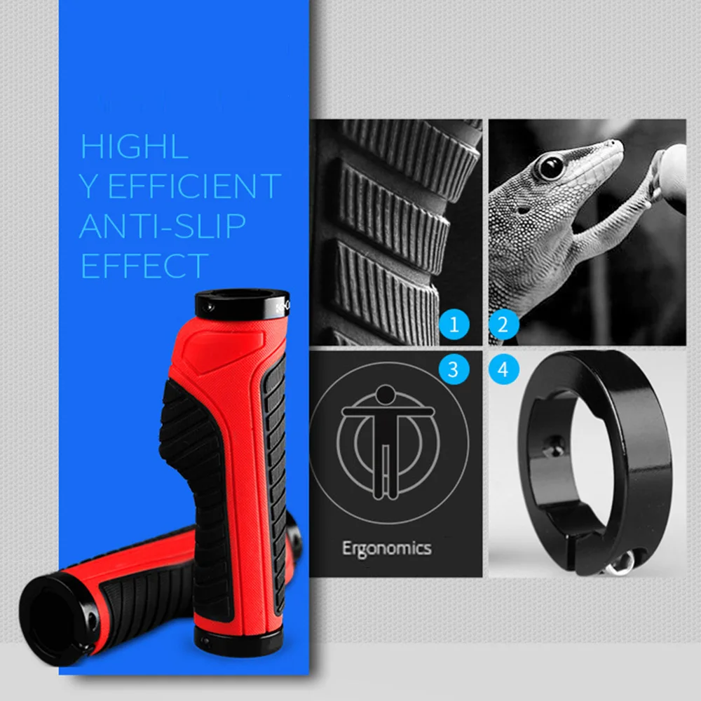 Bicycle Grips MTB Aluminum Double Lock-On Handlebar Grips Anti-Skid Shock-Absorbing Soft Bike Grips Ultraight Cycling Handlebar
Bicycle Grips MTB Aluminum Double Lock-On Handlebar Grips Anti-Skid Shock-Absorbing Soft Bike Grips Ultraight Cycling Handlebar