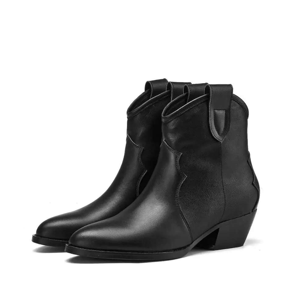 Vichelo Hot new arrival western boots natural leather pointed toe med heel handmade high quality slip on modern ankle boots L03
Vichelo Hot new arrival western boots natural leather pointed toe med heel handmade high quality slip on modern ankle boots L03