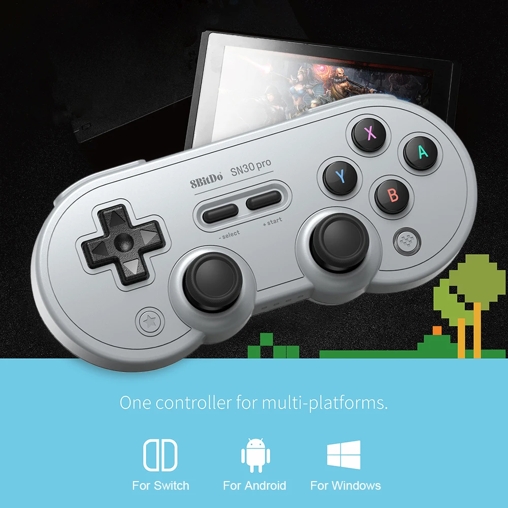 8bitdo SN30 Pro Wireless Controller 6-Axis Burst Vibration Rechargeable Gamepad For Switch Windows Android Steam
8bitdo SN30 Pro Wireless Controller 6-Axis Burst Vibration Rechargeable Gamepad For Switch Windows Android Steam
