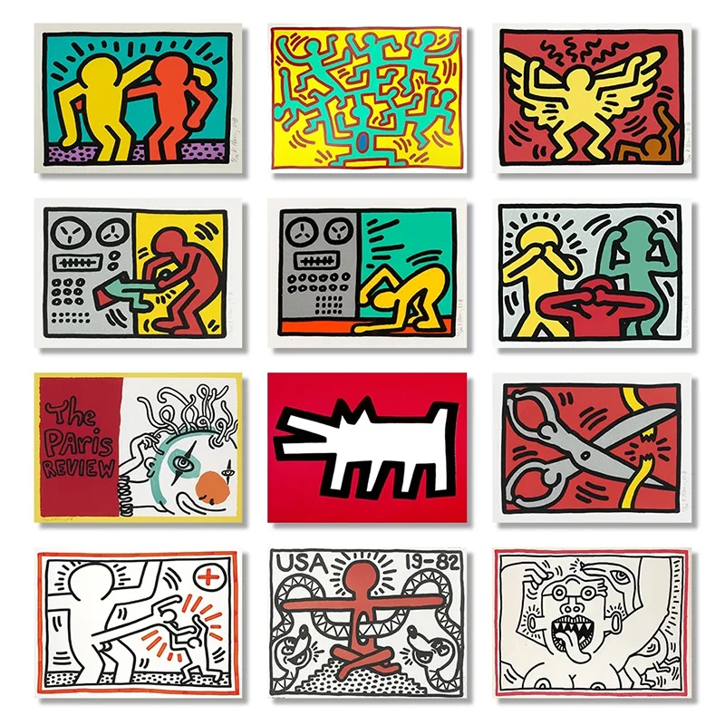 Pizza Abstract Keith Art Exhibition Picture Poster Printing Retro Pop Canvas Painting Art Deco Mural Home Room Wall Decoration 
Pizza Abstract Keith Art Exhibition Picture Poster Printing Retro Pop Canvas Painting Art Deco Mural Home Room Wall Decoration