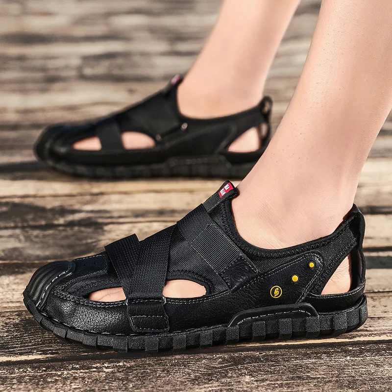 Work Sandals Sandals-men Beach Sandals For Men Leather Summer Shoes Man 2019 Sandale Homme Ete Sandalle Sandalias Hombre Verano
Work Sandals Sandals-men Beach Sandals For Men Leather Summer Shoes Man 2019 Sandale Homme Ete Sandalle Sandalias Hombre Verano
