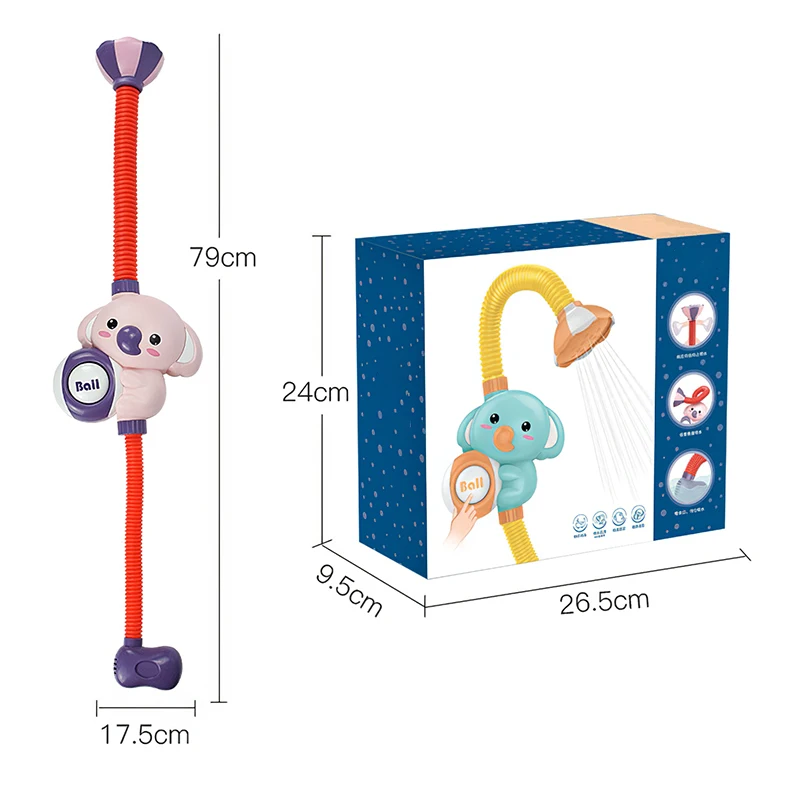 New Bath Toys Baby Water Game Elephant Model Faucet Shower Electric Water Spray Toy Swimming Bathroom Baby Toys For Kids Gifts
New Bath Toys Baby Water Game Elephant Model Faucet Shower Electric Water Spray Toy Swimming Bathroom Baby Toys For Kids Gifts