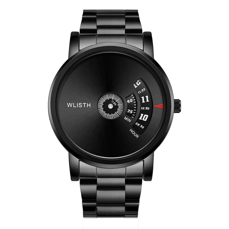 Cool Watch Black Men's Watch Personality Waterproof Men's Watch Hour Minute and Second Creative Rotating Dial Watch for Men
Cool Watch Black Men's Watch Personality Waterproof Men's Watch Hour Minute and Second Creative Rotating Dial Watch for Men