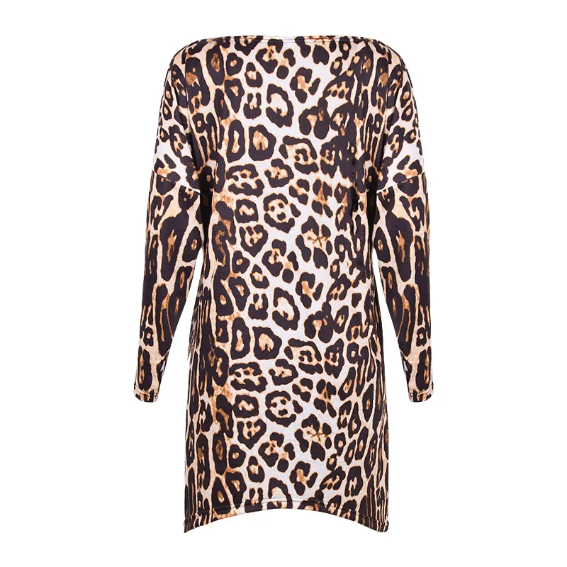 WEPBEL Women Elegant Loose Leopard Print Blouse Dress Ladies Spring Plus Size Long Sleeve O Neck Mini Dress
WEPBEL Women Elegant Loose Leopard Print Blouse Dress Ladies Spring Plus Size Long Sleeve O Neck Mini Dress