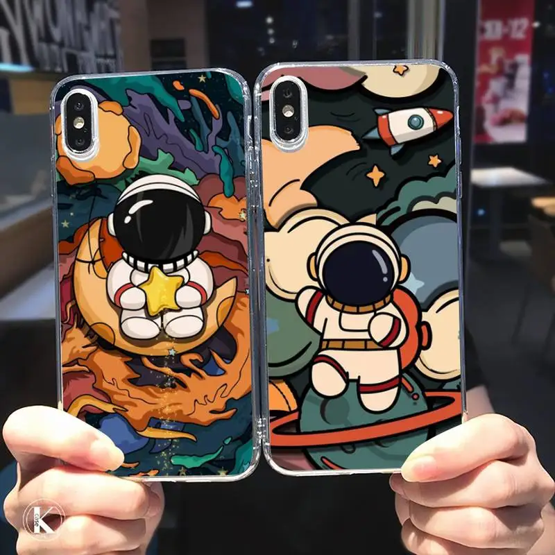Cartoon astronaut space spacecraft Phone Case Transparent soft For iphone 12 11 13 7 8 6 s plus x xs xr pro max mini
Cartoon astronaut space spacecraft Phone Case Transparent soft For iphone 12 11 13 7 8 6 s plus x xs xr pro max mini