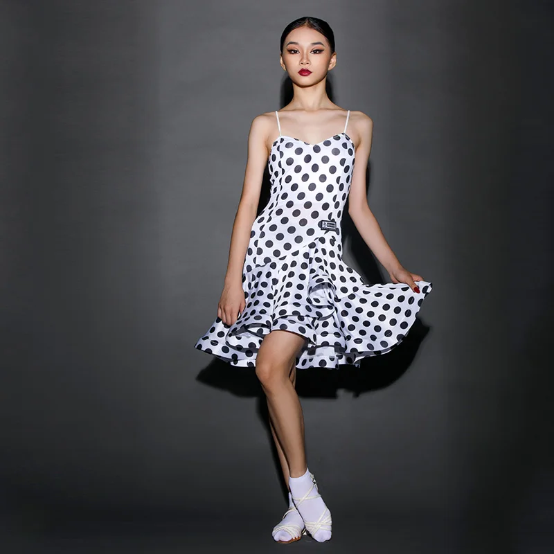 Latin Dance Dress For Girls Suspenders Fishbone Skirt Dress Latin Practice Performance Clothes Ballroom Dance Dresses DN10039
Latin Dance Dress For Girls Suspenders Fishbone Skirt Dress Latin Practice Performance Clothes Ballroom Dance Dresses DN10039