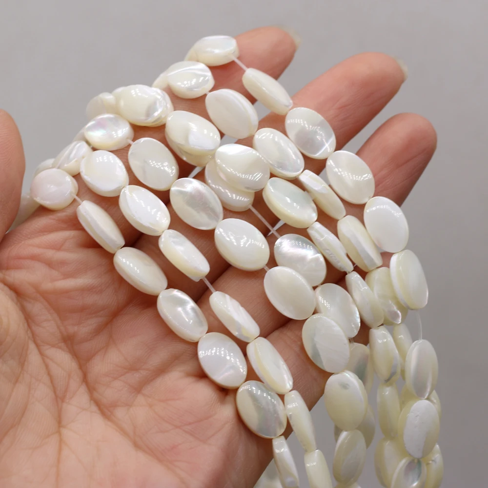 Natural Shell White Beads Egg- Shape for DIY Jewelry Making Necklace Earrings Accessories High Quality Gift
Natural Shell White Beads Egg- Shape for DIY Jewelry Making Necklace Earrings Accessories High Quality Gift