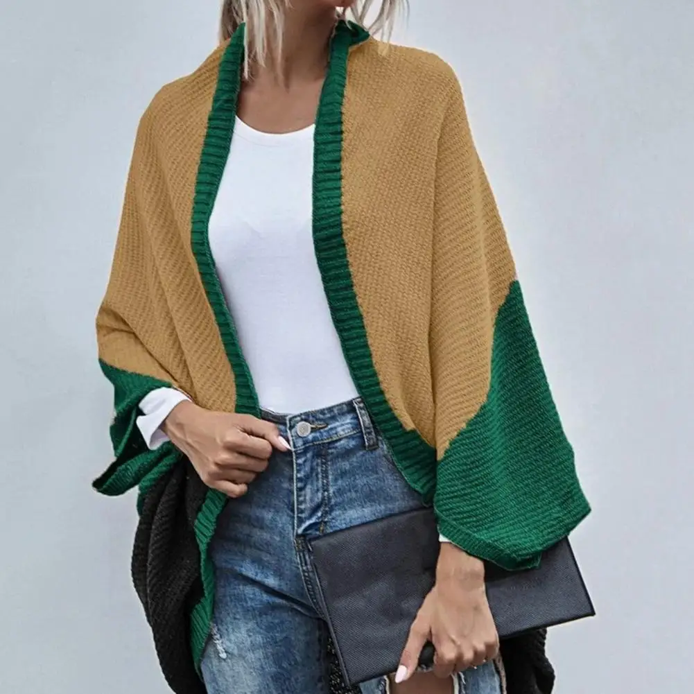 Women Cardigan Long Sleeve Fashion Jumpers Batwing Sleeve Color Block Shawl Ladies Casual Cardigan Coat Loose Streetwear Autumn
Women Cardigan Long Sleeve Fashion Jumpers Batwing Sleeve Color Block Shawl Ladies Casual Cardigan Coat Loose Streetwear Autumn