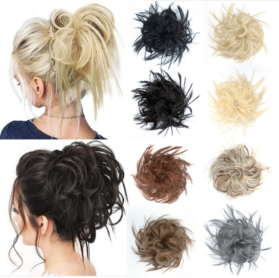 Synthetic Bun Extensions Curly Messy Bun Hair bands Scrunchies Elegant Chignons Hair Piece for Women and Kids Blonde Grey Color
Synthetic Bun Extensions Curly Messy Bun Hair bands Scrunchies Elegant Chignons Hair Piece for Women and Kids Blonde Grey Color