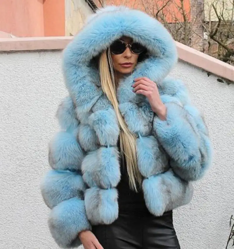 Women Winter Luxury Faux Fur Coat Hooded Autumn Warm Overcoat Ladies Warm Fake Fur Solid Color Coats Female Fashion Street Wear
Women Winter Luxury Faux Fur Coat Hooded Autumn Warm Overcoat Ladies Warm Fake Fur Solid Color Coats Female Fashion Street Wear