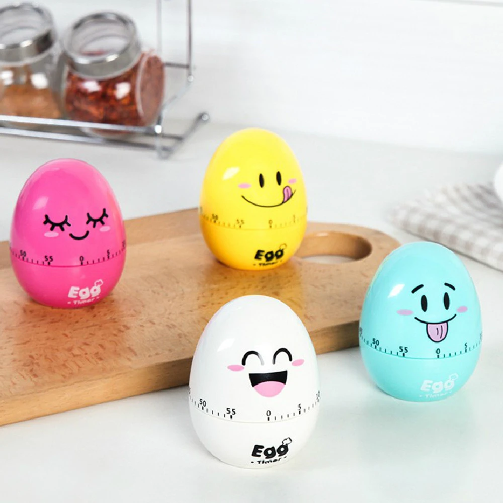 

Nice 60 Minutes Timed Reminder Cartoon Cute Egg Kitchen Timer Mechanical Cooking Timer Countdown Cooking Tools Kitchen Gadgets