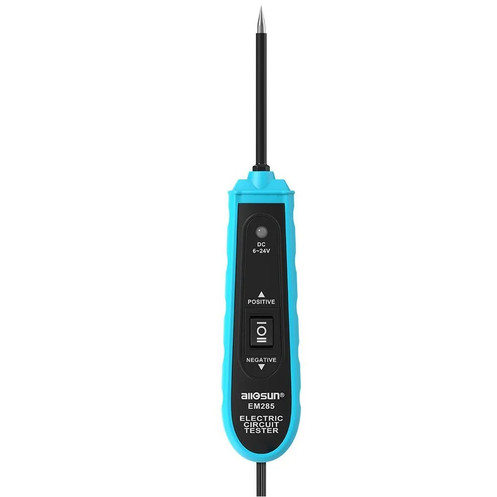 EM285 6-24V DC Probe Car Circuit Tester for Polarity Voltage Electric Cables Plugs Automotive Diagnostic Repair Tool
EM285 6-24V DC Probe Car Circuit Tester for Polarity Voltage Electric Cables Plugs Automotive Diagnostic Repair Tool