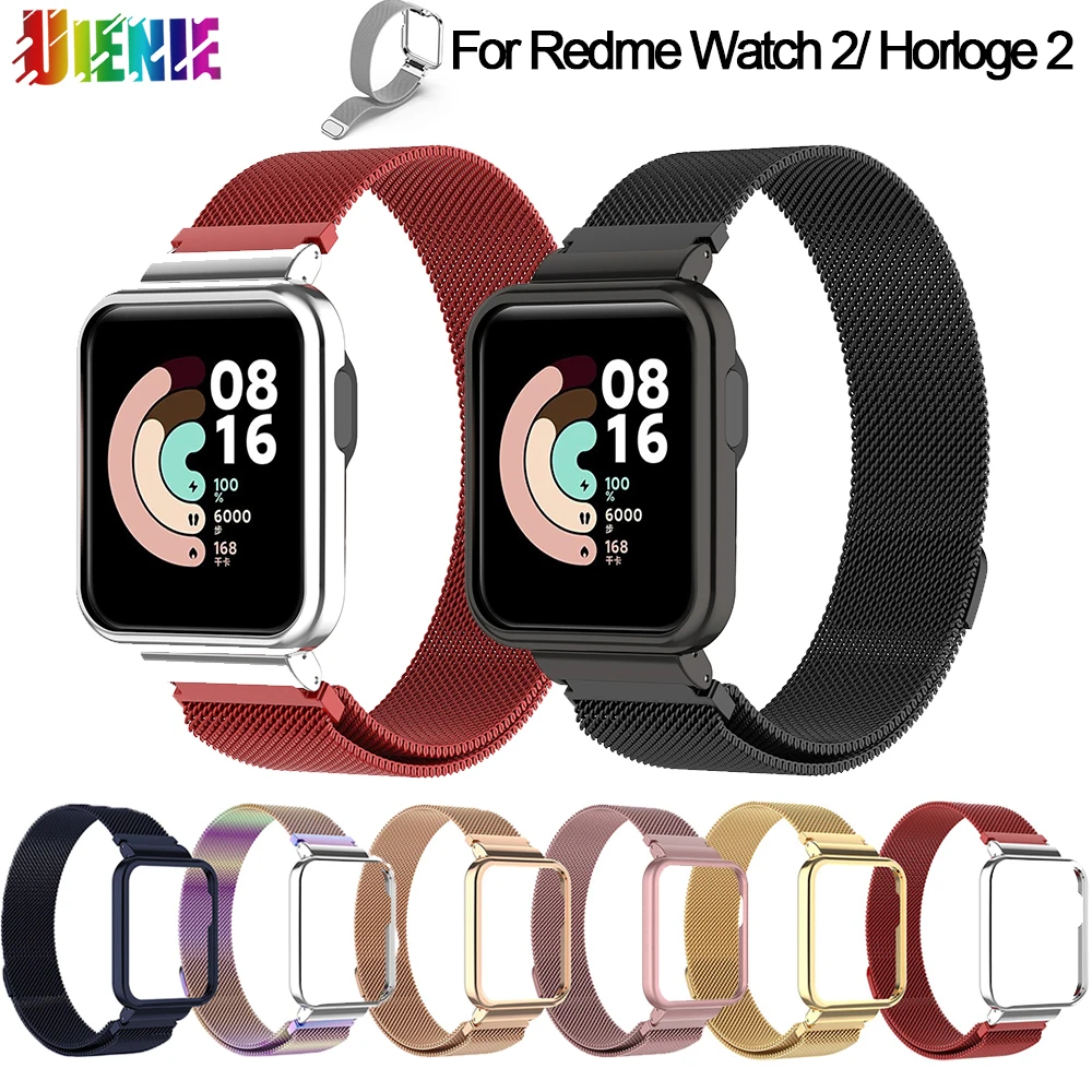 Ремешок «Миланская петля» для Redmi watch 2, металлический браслет с магнитной петлей, металлический браслет + чехол
Ремешок «Миланская петля» для Redmi watch 2, металлический браслет с магнитной петлей, металлический браслет + чехол