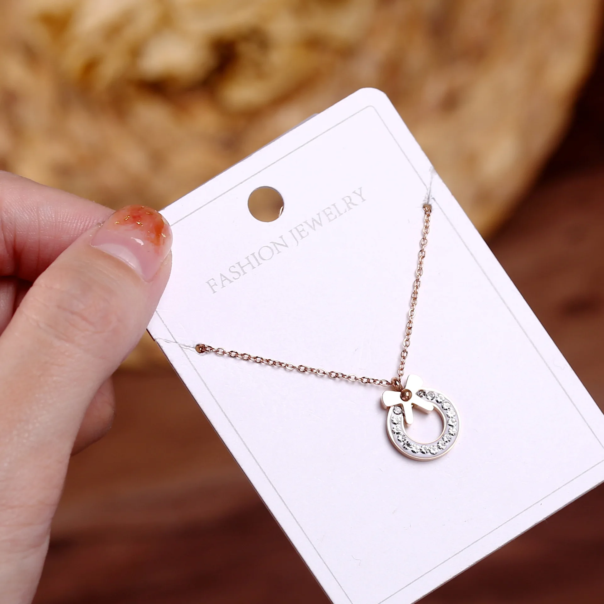 New Necklace 2021 Bowknot Stainless Steel Necklace Non-Fading Korean Rose Gold Pendant Necklace Necklaces for Women New Necklace
New Necklace 2021 Bowknot Stainless Steel Necklace Non-Fading Korean Rose Gold Pendant Necklace Necklaces for Women New Necklace