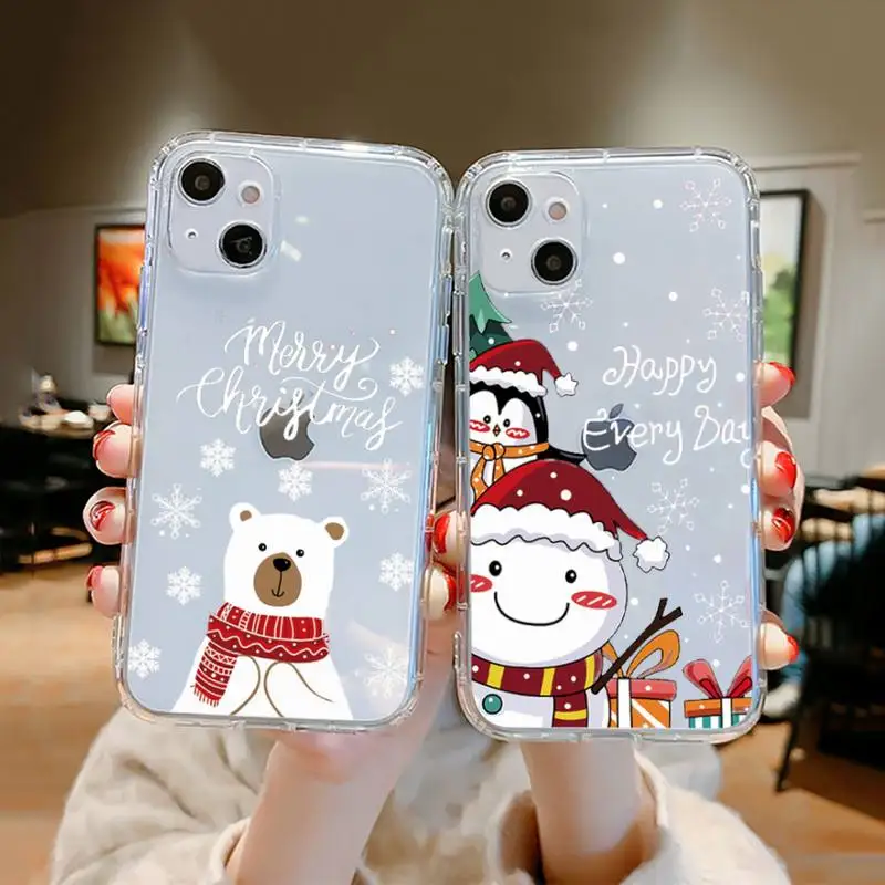 New year and merry christmas elk bear Phone Case Transparent for iPhone 11 12 13 mini pro XS MAX 8 7 6 6S Plus X 5S SE XR 2020
New year and merry christmas elk bear Phone Case Transparent for iPhone 11 12 13 mini pro XS MAX 8 7 6 6S Plus X 5S SE XR 2020