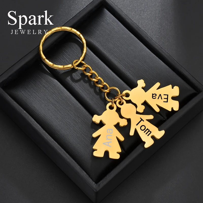 SPARK Fashion Family Boy Girl Pendant Key Rings Unisex Personalized Engraved Name Date Keychain For Women Men Kids Birthday Gift
SPARK Fashion Family Boy Girl Pendant Key Rings Unisex Personalized Engraved Name Date Keychain For Women Men Kids Birthday Gift