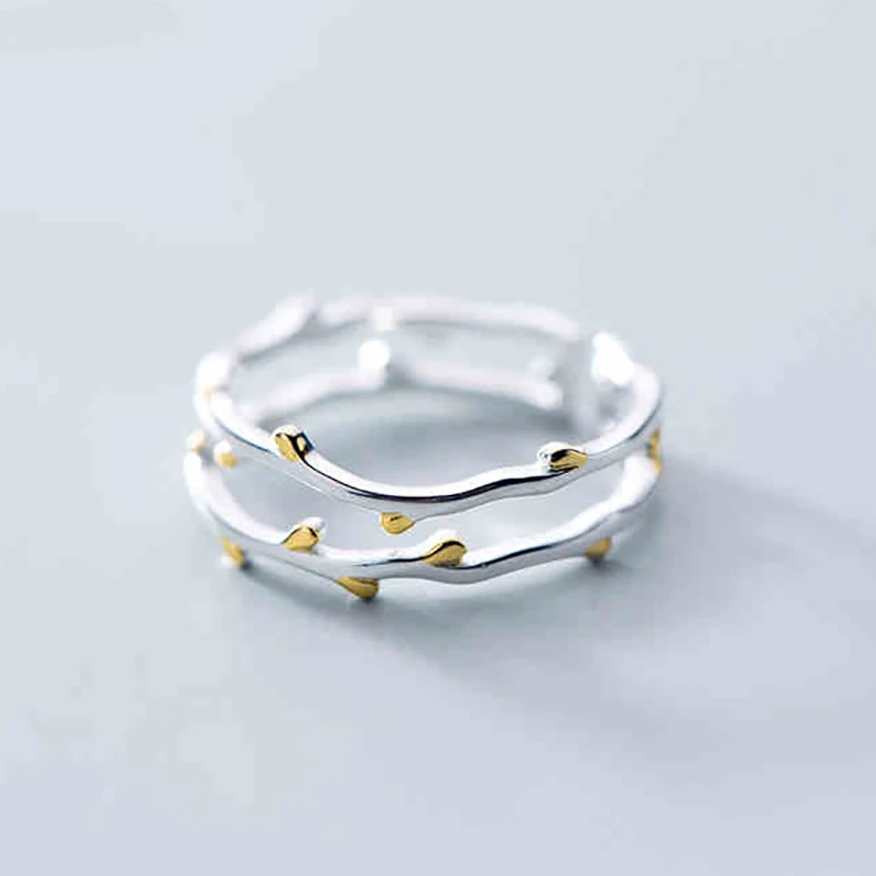 Branch Gold Leaf Hollow Double-layer Chunky Stackable Adjustable 925 Sterling Silver Rings For Women Delicate Luxury Jewelry
Branch Gold Leaf Hollow Double-layer Chunky Stackable Adjustable 925 Sterling Silver Rings For Women Delicate Luxury Jewelry