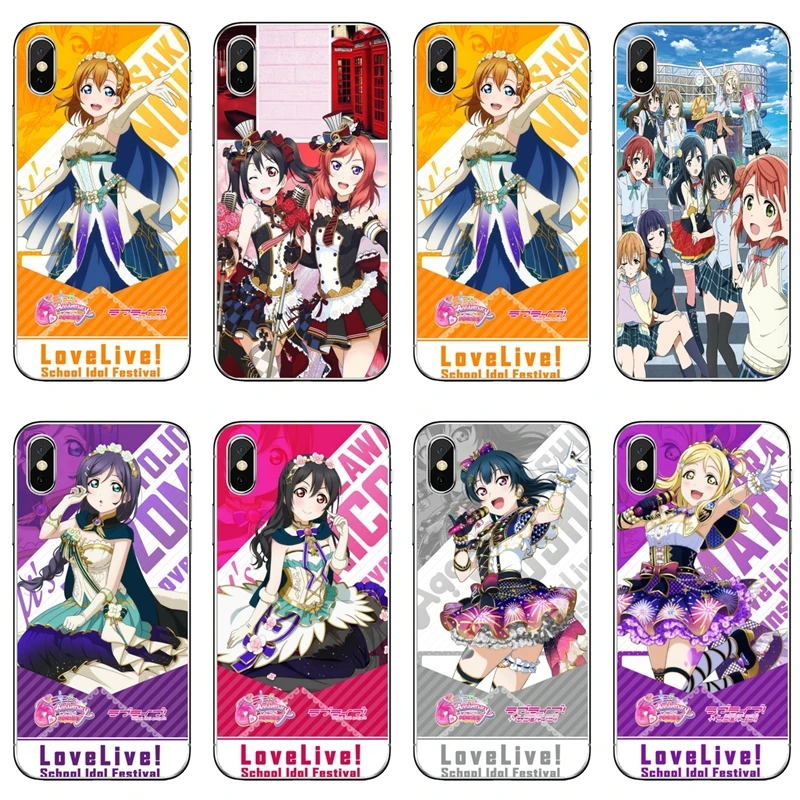 Мягкий чехол для телефона Love live school idol Samsung Galaxy A70 A60 A50 A40 A30 A10 A9 A7 A5 A3 A8 A6 Plus 2018 2017 2016 |