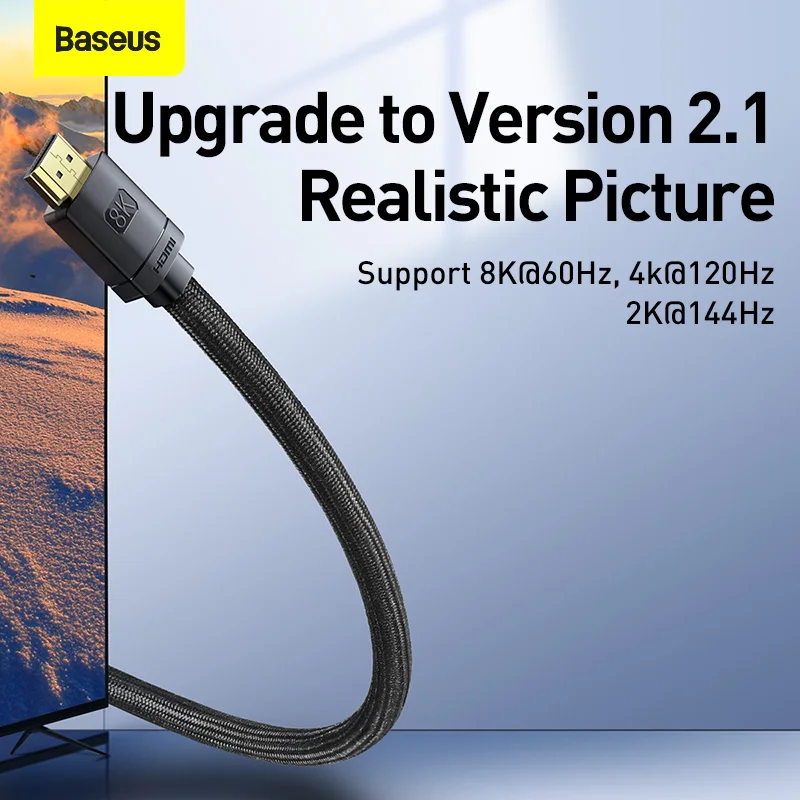 Baseus HDMI-Compatible Cable for Xiaomi Mi Box 48Gbps Digital for PS5 PS4 8K 2.1 4K 2.0 HDMI-Compatible Splitter 8K/60Hz Cables
Baseus HDMI-Compatible Cable for Xiaomi Mi Box 48Gbps Digital for PS5 PS4 8K 2.1 4K 2.0 HDMI-Compatible Splitter 8K/60Hz Cables