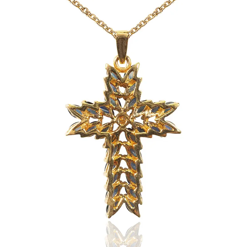 YPAY Luxury AAA Navy Color Cubic Zircon Cross Pendent Necklaces Delicate Women Stylish Accessories for Party Fashion Jewelry
YPAY Luxury AAA Navy Color Cubic Zircon Cross Pendent Necklaces Delicate Women Stylish Accessories for Party Fashion Jewelry