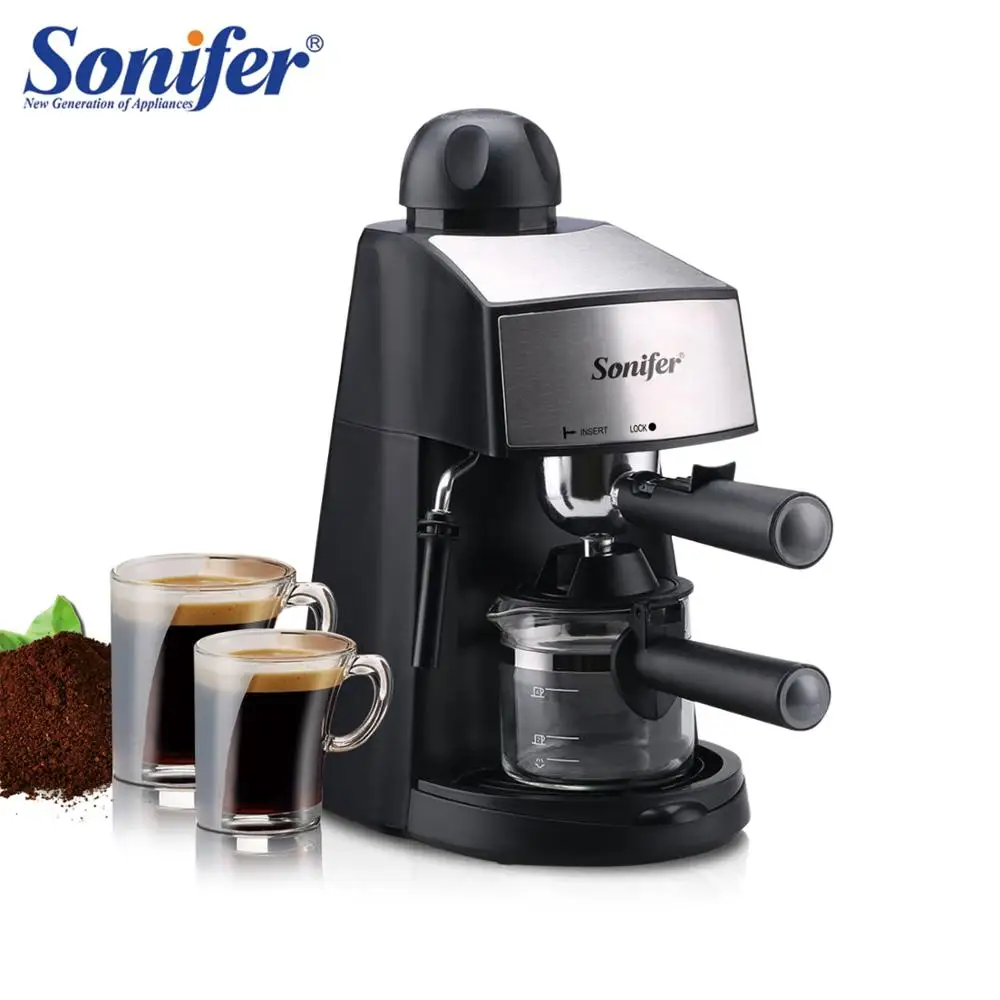 Полуавтоматическая кофемашина для эспрессо Sonifer 240 мл 220 В|Кофеварки| |