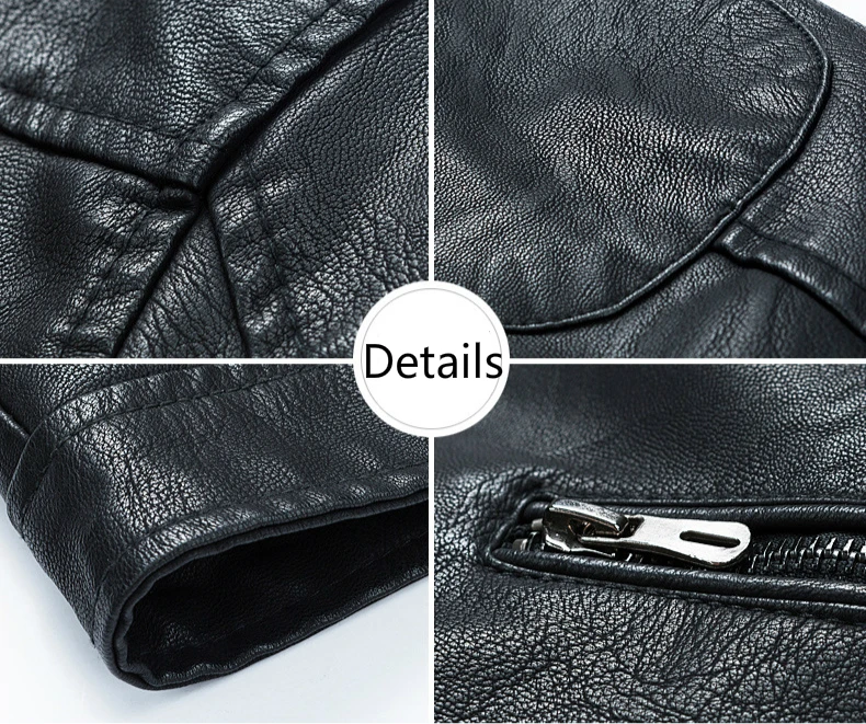 2021 New Men Leather Jacket Coat Retro Motorcycle Autumn/Winter Warm Bomber Jacket Male Stand Collar Slim Fit Sportswear Outfit
2021 New Men Leather Jacket Coat Retro Motorcycle Autumn/Winter Warm Bomber Jacket Male Stand Collar Slim Fit Sportswear Outfit