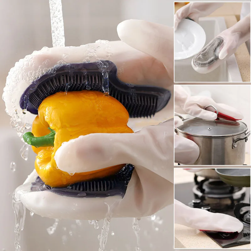 Dishwashing Gloves Kitchen Items Cleaning Supplies Housework Waterproof Gloves Silicone Anti-Scalding Kitchen Tools
Dishwashing Gloves Kitchen Items Cleaning Supplies Housework Waterproof Gloves Silicone Anti-Scalding Kitchen Tools