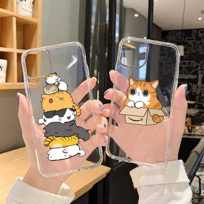 Cute cartoon cat Phone Case For iphone 13 12 11 8 7 plus mini x xs xr pro max Transparent soft
Cute cartoon cat Phone Case For iphone 13 12 11 8 7 plus mini x xs xr pro max Transparent soft