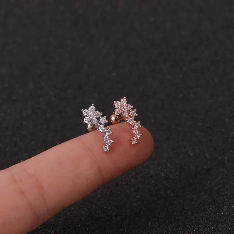 1PC 20G New Septum Industrial Piercing Flower Cross Conch Piercing Cartilage Stud Crystal Helix Earrings Studs
1PC 20G New Septum Industrial Piercing Flower Cross Conch Piercing Cartilage Stud Crystal Helix Earrings Studs