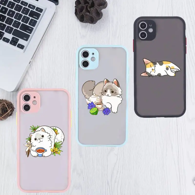 Cute cartoon cat Phone Case For iPhone 12 11 Mini Pro XR XS Max 7 8 Plus X Matte transparent Pink Back Cover
Cute cartoon cat Phone Case For iPhone 12 11 Mini Pro XR XS Max 7 8 Plus X Matte transparent Pink Back Cover