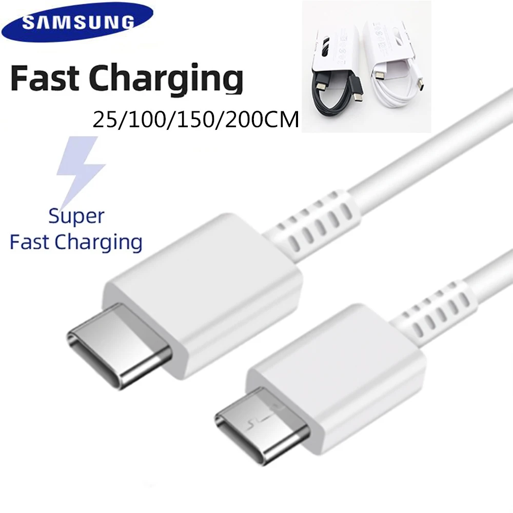 Original PD Usb Type C Cable For Samsung A71 Usbc To Usbc Cable Surper Fast Charing For Galaxy Fold Note 20 10 S10 S20 Ultra S9
Original PD Usb Type C Cable For Samsung A71 Usbc To Usbc Cable Surper Fast Charing For Galaxy Fold Note 20 10 S10 S20 Ultra S9