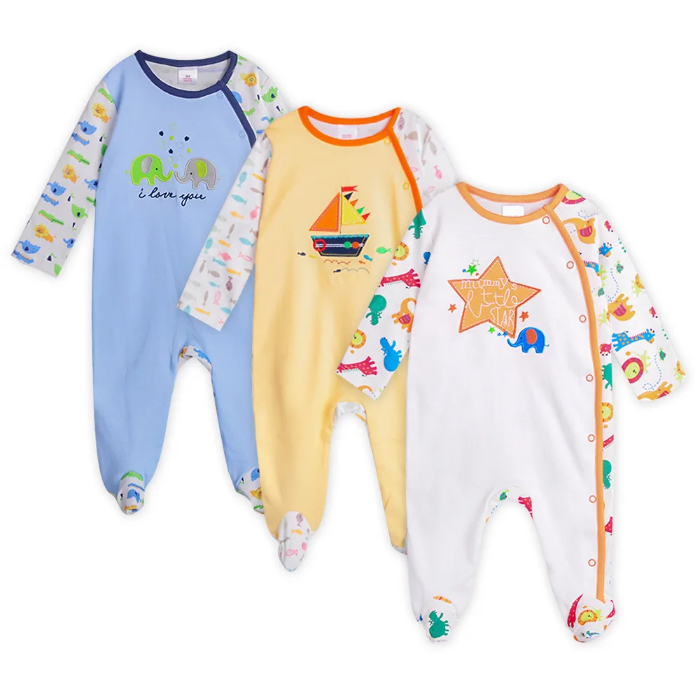 2019 autumn and winter new baby long-sleeved romper cute embroidered color matching cotton baby jumpsuit
2019 autumn and winter new baby long-sleeved romper cute embroidered color matching cotton baby jumpsuit