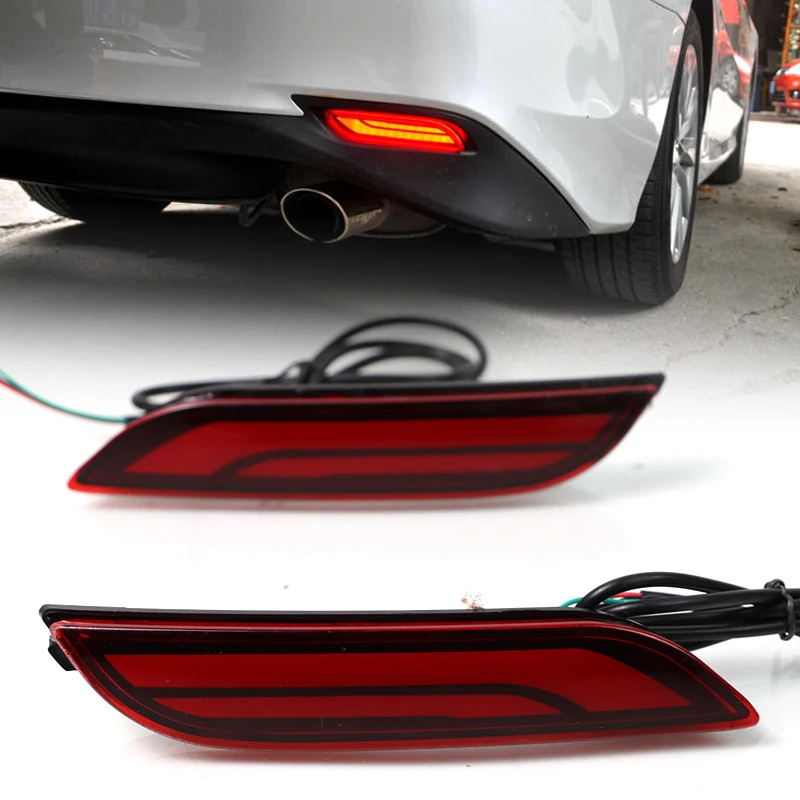 1 Pair Car Red Lens LED Rear Bumper Reflector Tail Brake Stop Light Turn Signal Lamp DRL Fit for Toyota Camry 2018 2019 2020
1 Pair Car Red Lens LED Rear Bumper Reflector Tail Brake Stop Light Turn Signal Lamp DRL Fit for Toyota Camry 2018 2019 2020
