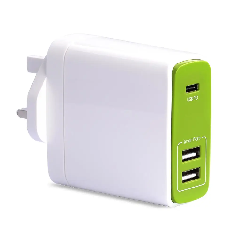 Сетевое зарядное устройство 50 Вт Type C и USB TR604P|powerful power bank|bank usbdual usb |