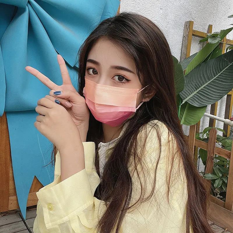 10/50pcs Rainbow Color Face Mask Fashion Disposable Filter Masks Individual Package 3-layer Anti-dust Breathable Mascarilla
10/50pcs Rainbow Color Face Mask Fashion Disposable Filter Masks Individual Package 3-layer Anti-dust Breathable Mascarilla