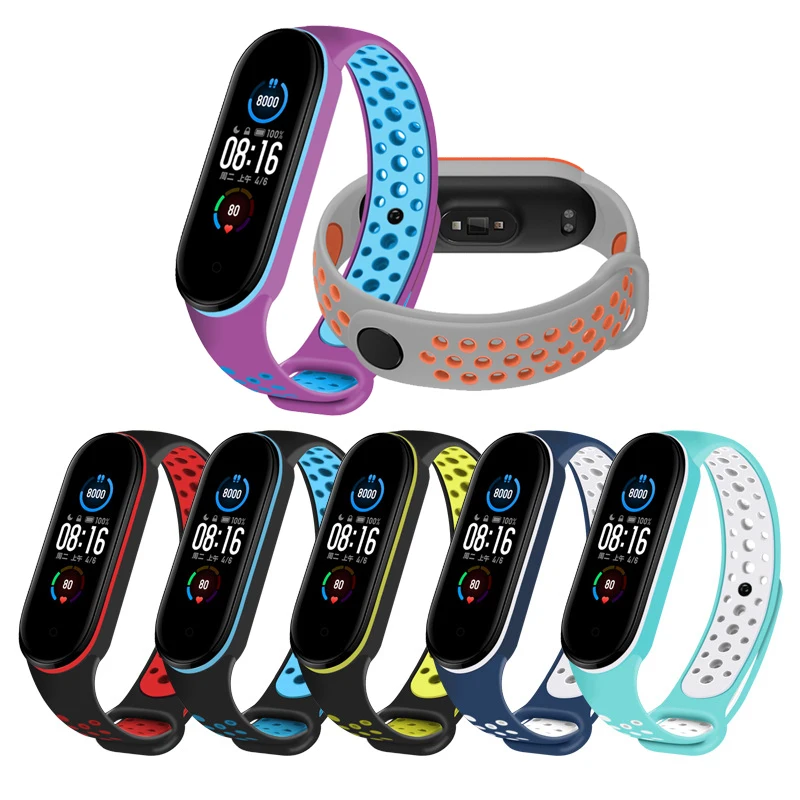 Strap for Xiaomi Mi Band 5 Bracelet Replacement Silicone Two-color Strap Porous Anti-sweat Sports Breathable Strap USB Charging
Strap for Xiaomi Mi Band 5 Bracelet Replacement Silicone Two-color Strap Porous Anti-sweat Sports Breathable Strap USB Charging